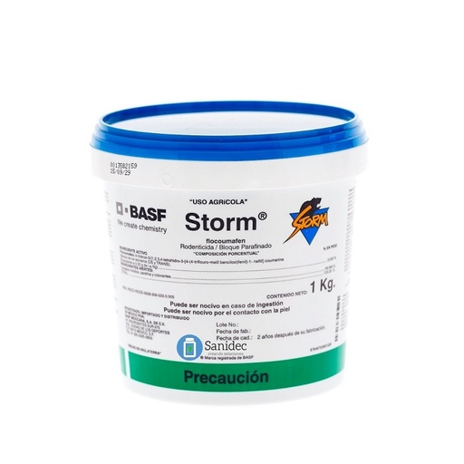 [INS-0280] RODENTICIDA CEBO PARA RATAS STORM ALMENDRA BASF 1 KG