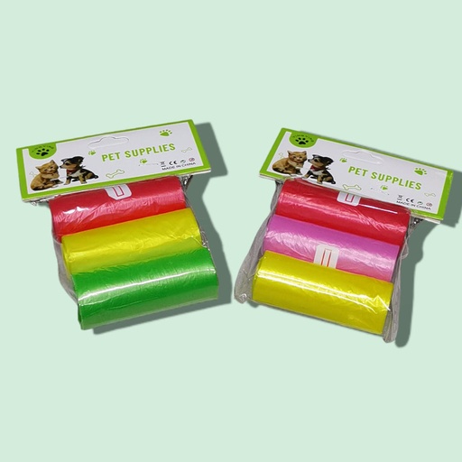 [19485-41] ROLLOS DE BOLSAS PARA HECES 3 UNIDADES