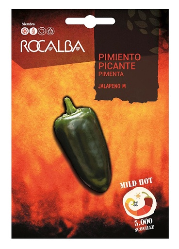 SEMILLA PIMIENTO PICANTE JALAPEÑO ROCALBA 0.5 GRS