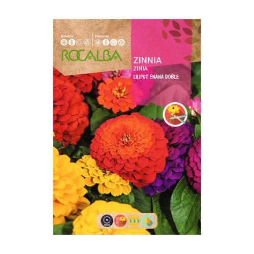 SEMILLA ZINIA ENANA DOBLE VARIADA 10 GR