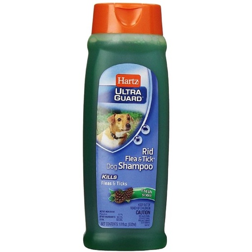 [91858] SHAMPOO HARTZ UG RID FLEA & TICK FOR DOGS 18 ONZ