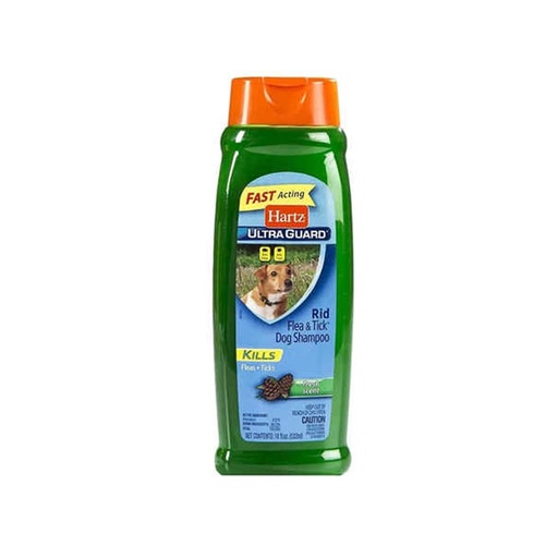 [91858] SHAMPOO HARTZ UG RID FLEA & TICK FOR DOGS 