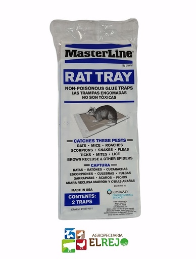 [IN031] TRAMPA PEGAJOSA PARA RATONES MASTER LINE 2 BANDEJAS 10" x 5"