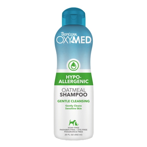 [500334] TROPICLEAN OXYMED SHAMPOO HYPOALLERGENIC OATMEAL 