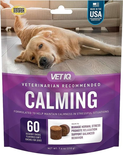 VET IQ CALMING 7.4 ONZ 60 SOFT CHEWS