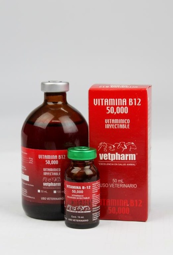 VITAMINA B12 VETPHARM 50,000