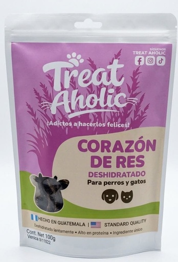 TREATS AHOLIC CHIPS DE CORAZON DE RES