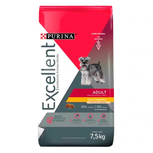 [E3723] CONCENTRADO PARA PERRO EXCELLENT ADULTO RAZA PEQUEÑA 3.5 KG