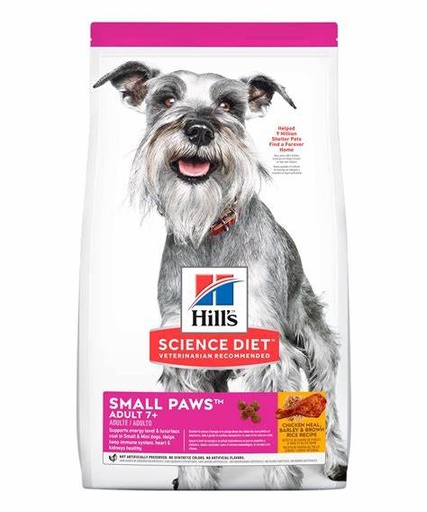 [CST3] SCIENCE DIET ADULT 7+ SMALL PAWS 4.5 LBS