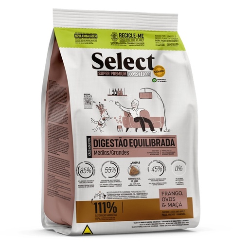 CONCENTRADO PARA PERRO MONELLO SELECT ADULTO RAZAS MEDIANAS Y GRANDES