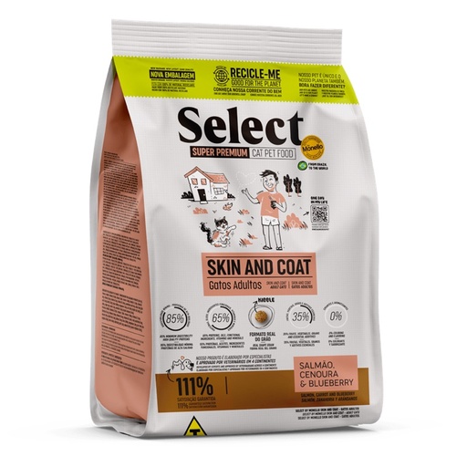 CONCENTRADO PARA GATO MONELLO SELECT GATO ADULTO SKIN AND COAT