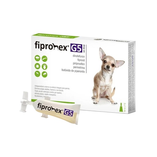 PIPETA ANTIPULGAS FIPRONEX G5 1 UNIDAD