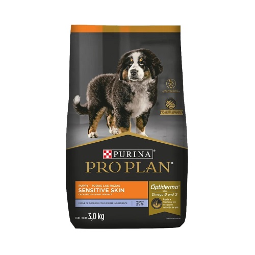 [P2209] CONCENTRADO PARA PERRO PRO PLAN CACHORRO PIEL SENSIBLE CORDERO 3KG