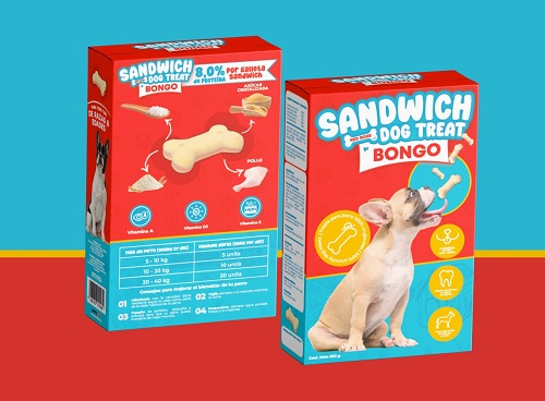 [10065] BONGO SANDWICH BONE DOG TREAT 300G