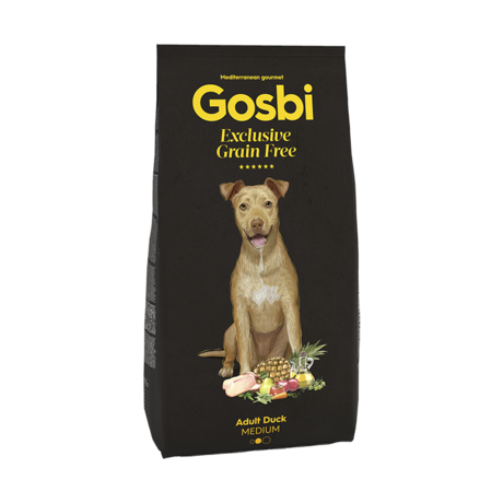 CONCENTRADO PARA PERRO GOSBI EXCLUSIVE GRAIN FREE ADULT DUCK MEDIUM