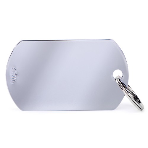 [MFB43N] MY FAMILY TAG ALUMINUM MILITARY BIG CHROME