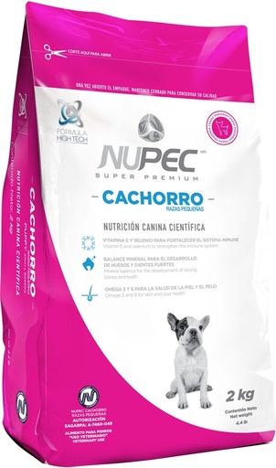 CONCENTRADO PARA PERRO CACHORRO NUPEC RAZAS PEQUEÑAS