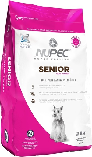 CONCENTRADO PARA PERRO SENIOR NUPEC RAZA PEQUEÑA