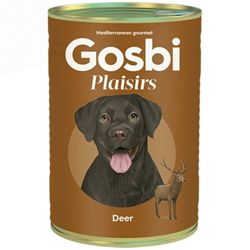 [71351] ALIMENTO HUMEDO PARA PERRO GOSBI PLAISIRS DEER 400 GRS 