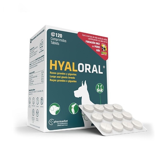 [HRG101] HYALORAL RAZAS GRANDES Y GIGANTES 120 COMPRIMIDOS