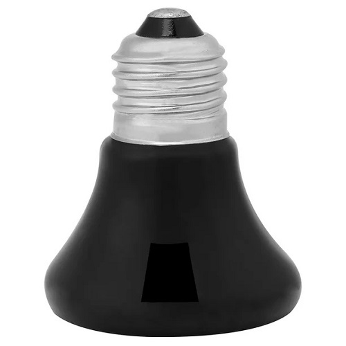 [BOM02] BOMBILLA CALEFACTORA DE CERAMICA 75W 110V COLOR NEGRO