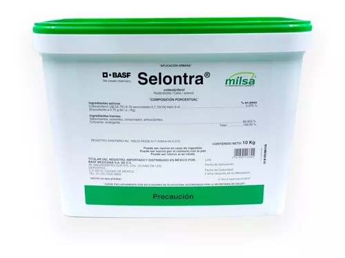 RODENTICIDA CEBO PARA RATAS SELONTRA BASF 10 KG 