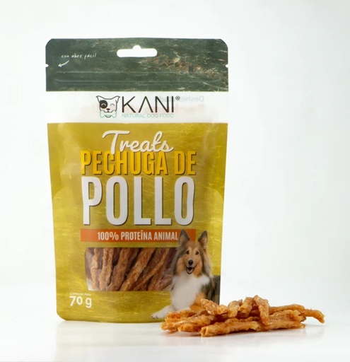 [DP] TREATS KANI PARA PERRO PECHUGA DE POLLO DESHIDRATADO 70GR