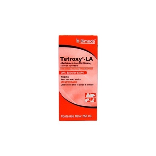 ANTIBIOTICO INYECTABLE TETROXY L.A. 250 ML