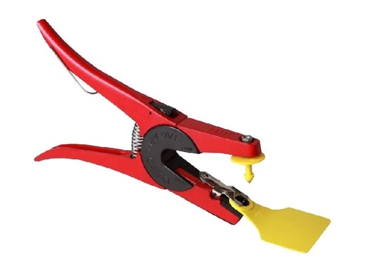 [PINZA4] APLICADOR ROJO DE ARETES PARA CERDOS