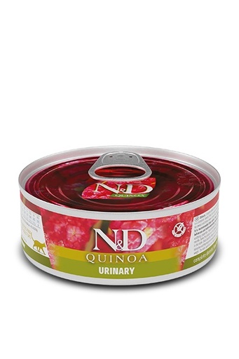 [2178] ALIMENTO HUMEDO PARA GATO EN LATA N&D QUINOA URINARY 80 GR