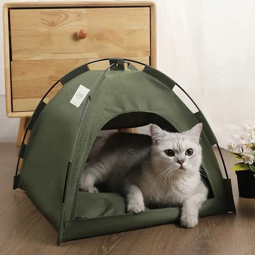 [090070] CAMA PARA GATO TIPO CASA DE CAMPAÑA