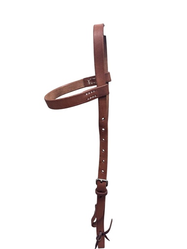 [AC0007] CABEZADA PARA CABALLO CENCILLA DE CUERO CON AMARRADOR