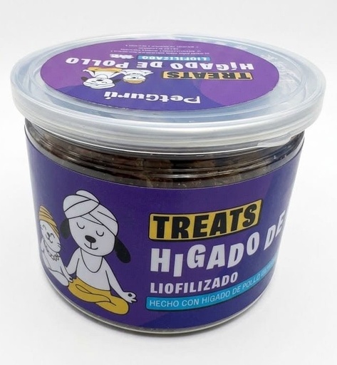 [2025003] TREATS LIOFILIZADA HIGADO DE POLLO PET GURU 60GR