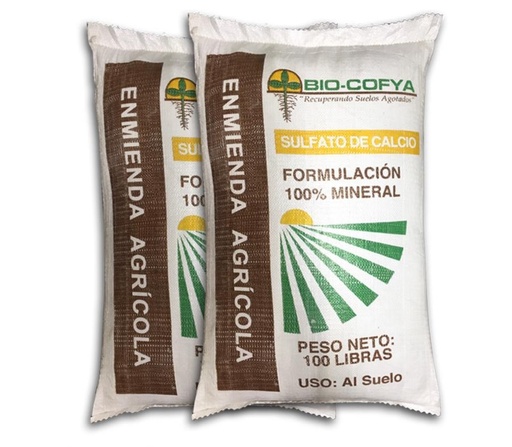 FERTILIZANTE ABONO SULFATO DE CALCIO (YESO AGRICOLA) x 1 QUINTAL