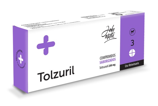 [J2071] TOLTRAZURIL TOLZURIL JM 200 MG x 3 TABLETAS SABORIZADAS