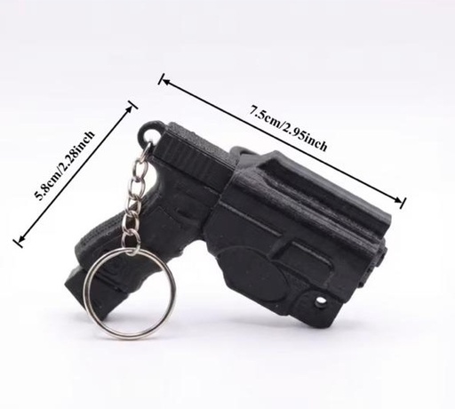 LLAVERO PISTOLA CON FUNDA