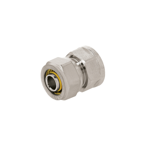 [45932] ACOPLE CONECTOR ROSCA HEMBRA TUBERIA SEMIFLEXIBLE MULTICAPA PE-AL-PE 3/8 A 1/2