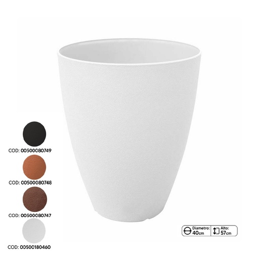 MACETA PLASTICA PIETRA #3