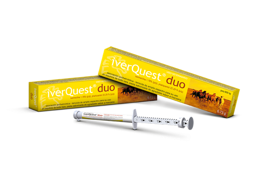 [30919] DESPARASITANTE EQUINO PASTA ORAL IVERQUEST DUO 6.73 GRS
