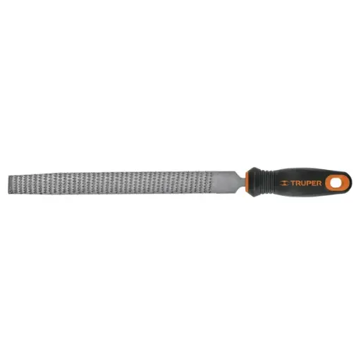 [11246] LIMA ESCOFINA PARA HERRAR 10" CON MANGO DOBLE INYECCION TRUPER 