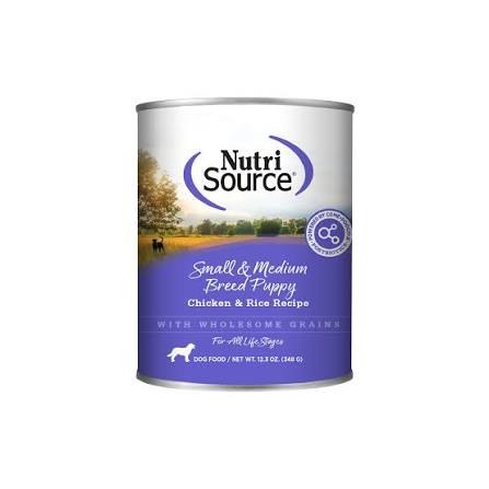 [BCD088] ALIMENTO HUMEDO PARA PERRO NUTRISOURCE PUPPY SMALL AND MEDIUM 12.3 ONZ