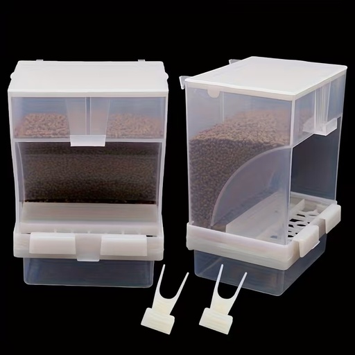 COMEDERO PARA AVES AUTOMATICO CON BASE PLASTICA