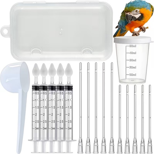 JERINGA PARA ALIMENTAR AVES KIT DE ALIMENTACION