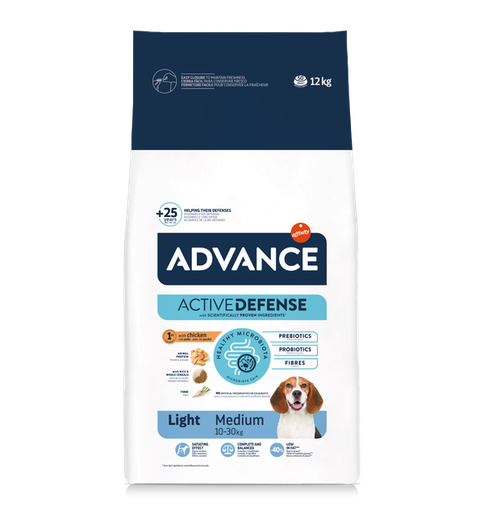 CONCENTRADO PARA PERRO ADVANCE ADULTO LIGHT MEDIUM
