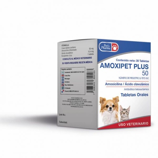 [PET431] AMOXIPET PLUS 50 MG 1 TABLETA