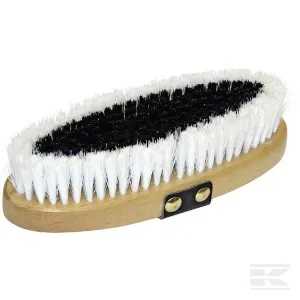 [3842601] CEPILLO PARA CABALLO OVALADO FLEXIBLE NEGRO/GRIS