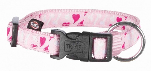 COLLAR MODERN ART TRIXIE ROSADO CORAZONES S-M