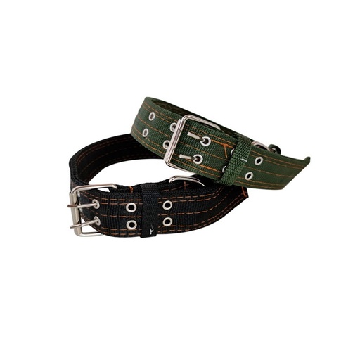 COLLAR PARA PERRO 4 X 71CMS NEGRO Y VERDE LOVE PETS