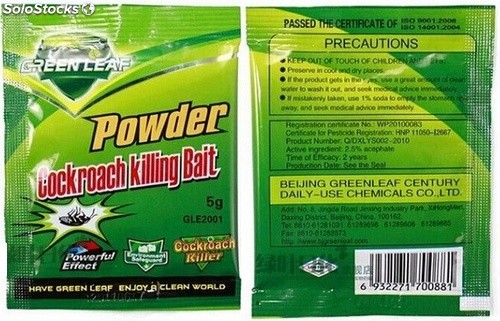 CUCARACHICIDA POWDER GREEN LEAF 5 GR