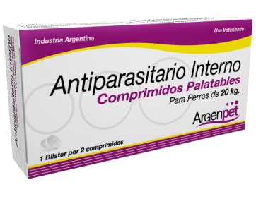 [1443] DESPARASITANTE ARGENPET 10 KG 1 TABLETA